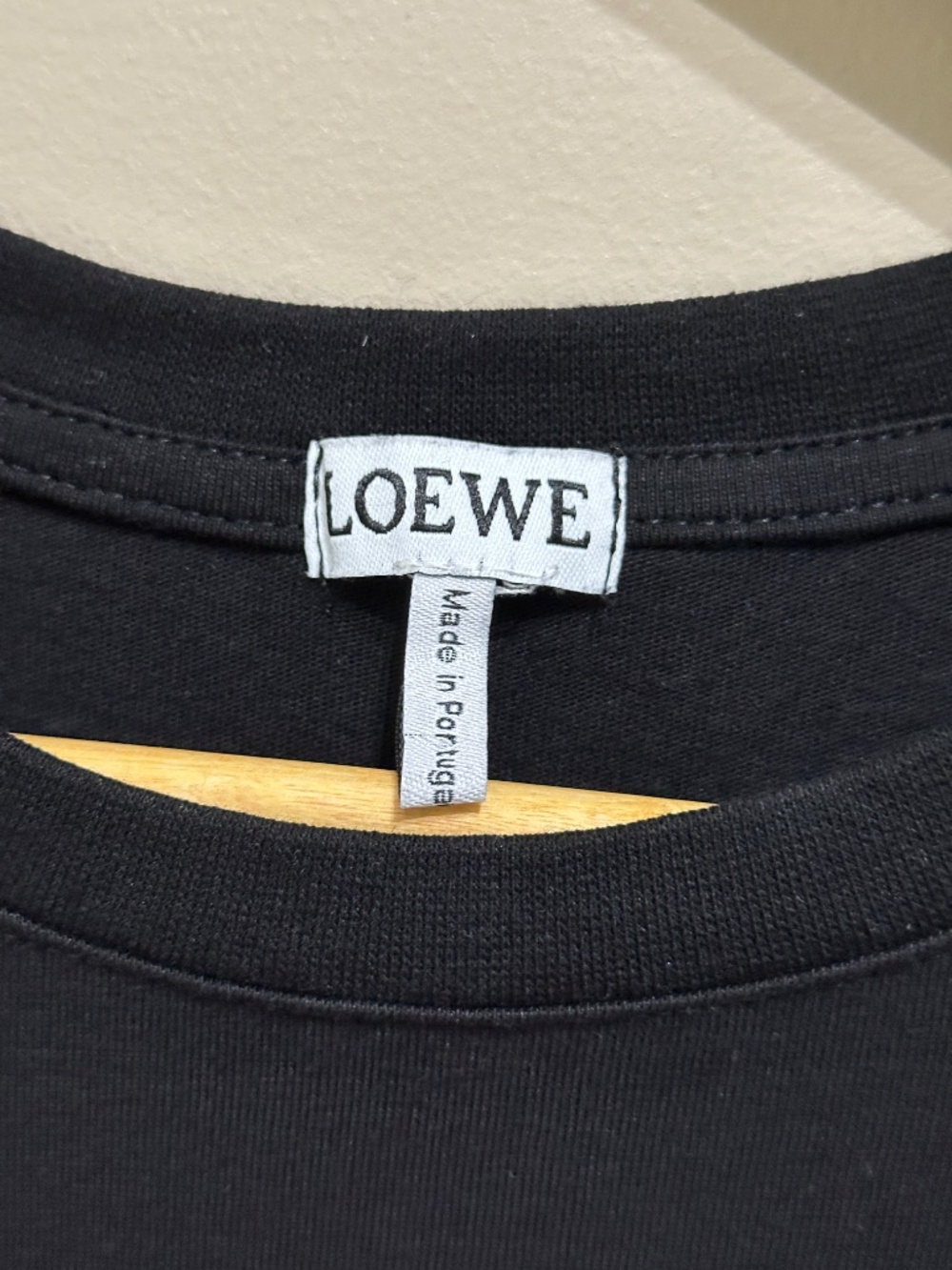 Loewe Black Neon Anagram Cotton Crew Neck Tee T-shirt Size S - Picture 4 of 6